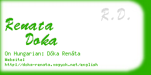 renata doka business card