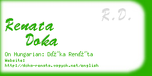 renata doka business card